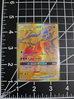 Reshiram & Charizard GX Tag Team SM247 Gold Promo Pokemon NM/M - Image 1