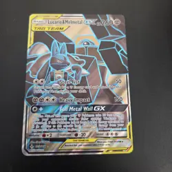 Lucario & Melmetal GX 203/214 Tag Team NM Pokemon TCG Sun & Moon Unbroken Bonds - Image 1