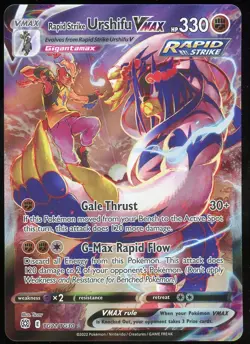 Pokemon TCG Rapid Strike Urshifu VMAX Full Art Holo TG21/TG30 Brilliant Stars NM - Image 1