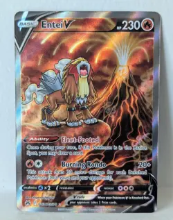 Pokemon TCG Entei V GG36 Crown Zenith Ultra Rare Full Art Holo - Image 1