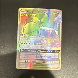 Pokemon Muk & Alolan Muk GX TAG TEAM Secret Rare Holo SM-Unbroken Bonds 220/214… - Image 1