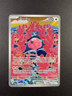 Pokemon TCG Flamigo 227/193 Illustration Rare – Paldea Evolved Scarlet & Violet - Image 1