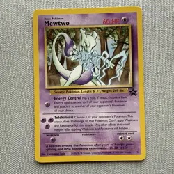 1995 Pokemon Mewtwo 12 Promo Wizards Black Star Promos - Image 1
