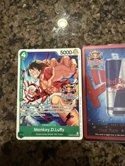 Red Bull x One Piece – Double Don!! Set (10 Foil Red Bull Don + Luffy Promo) - Image 2