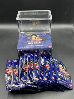 One Piece Romance Dawn Blue Bottom Booster Box + Packs OPENED for Display Only - Image 1
