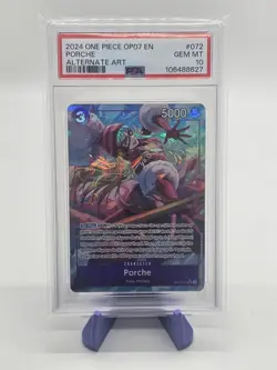 2024 ONE PIECE OP07-500 YEARS IN THE FUTURE ALTERNATE ART #072 PORCHE PSA 10 - Image 1
