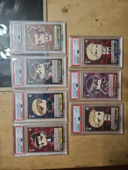 Psa 10 Weiss Schwarz Attack On Titan Final Season Full Set Of 7 PR Boxtoppers - Image 1