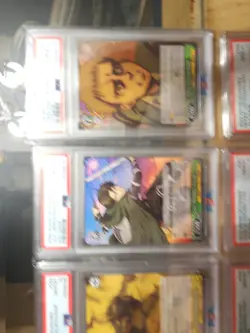 Psa 10 Weiss Schwarz Attack On Titan Final Season Full Set Of 10 RR Foils - Image 3
