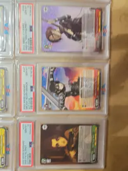 Psa 10 Weiss Schwarz Attack On Titan Final Season Full Set Of 10 RR Foils - Image 4