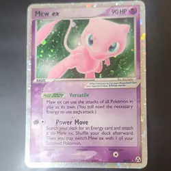 Pokemon Mew ex EX Legend Maker Ultra Rare Holo 90 HP Card 88/92 2006 SWIRL - Image 1