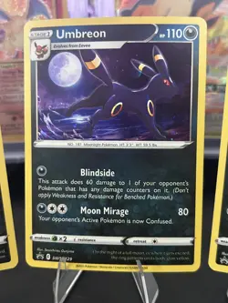3x Umbreon SWSH129 SWSH: Sword & Shield Promo Cards Holo - Image 3