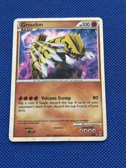 Groudon SL4 Pokemon Card Call Of Legends Shiny Holo Rare LP - Image 1