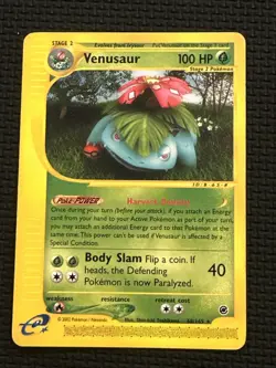 Venusaur - 68/165 - Pokemon Expedition Non-Holo Rare Card - DMG / HP - Image 1