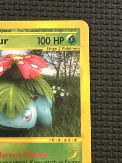 Venusaur - 68/165 - Pokemon Expedition Non-Holo Rare Card - DMG / HP - Image 3