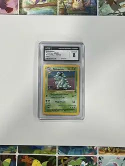 Nidoqueen 2000 Base Set 2 12/130 Holo Pokemon Card CGC 8 - Image 1