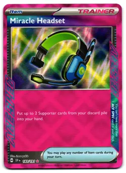 Miracle Headset 183/191 - Surging Sparks ACE SPEC Rare Pokemon TCG - M/LP Card - Image 1