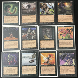 Vintage Magic Lot: 1995-1997 12 BLACK Card lot – Magic The Gathering - Image 1