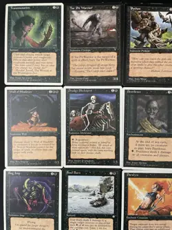 Vintage Magic Lot: 1995-1997 12 BLACK Card lot – Magic The Gathering - Image 2