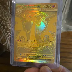 Pokemon Mega Charizard X EX Full Art Gold Foil 360 HP Card 130/094 English - Image 1