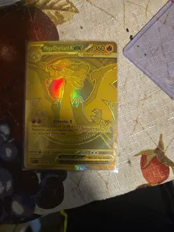 Pokemon Mega Charizard X EX Full Art Gold Foil 360 HP Card 130/094 English - Image 3
