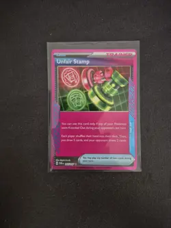 Pokemon TCG Unfair Stamp 165/167 Twilight Masquerade Ace Spec Card - Image 1