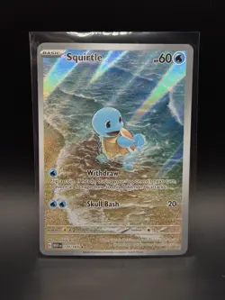 Pokemon TCG Squirtle 170/165 Illustration Rare Card Scarlet & Violet 151 Series - Image 1
