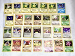 28 Pokemon Card Lot 1st Edition VINTAGE WOTC Team Rocket Jungle Non-Holo Mix - Image 1