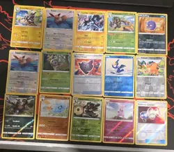 50 Mixed Reverse Holo Pokemon Card Lot - Image 3