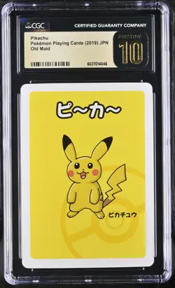 Pikachu Old Maid Pokemon Playing Cards Jpn CGC 10 Pristine *046 - Image 1