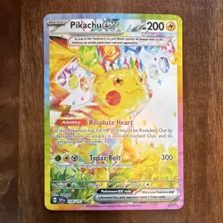 Pokemon TCG Pikachu ex SSP 238/191 Holo Tera Basic Card English Collectible - Image 2