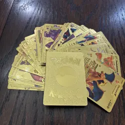 Novelty Gold Pokemon Cards with 35 Cards No Duplicates Lot 2 - Image 1