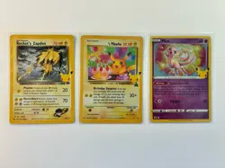 Pokemon Celebrations Lot Near Mint 12 Cards - Birthday Pikachu Mew Zapdos - Image 2