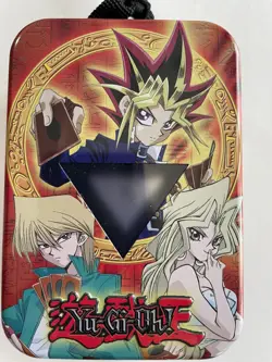 2003 Yu-Gi-Oh! collectors deck tin, pin and cards - Image 1