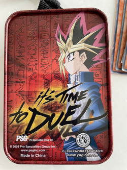 2003 Yu-Gi-Oh! collectors deck tin, pin and cards - Image 3