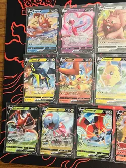 Pokemon V Card Lot. 16 Cards Different Sets Holos Rare NM - Image 2