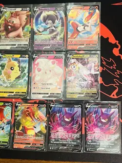 Pokemon V Card Lot. 16 Cards Different Sets Holos Rare NM - Image 3