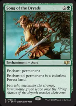 MTG English Song of the Dryads NM Normal Commander 2014 Edition - Image 1