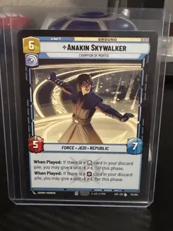 STAR WARS UNLIMITED 3 LEGENDARY CARD COMBO ANAKIN, DARTH TRAYA, DARTH NIHILUS - Image 2