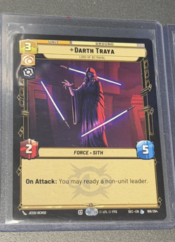 STAR WARS UNLIMITED 3 LEGENDARY CARD COMBO ANAKIN, DARTH TRAYA, DARTH NIHILUS - Image 4