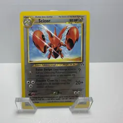 Pokemon Scizor Neo Discovery 29/75 Rare 80HP Nintendo 2001 Vintage Card English - Image 1