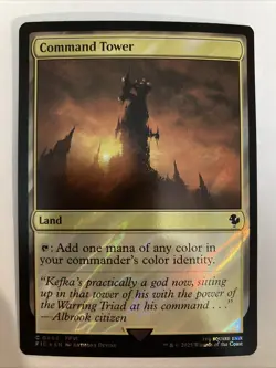 Command Tower (0484) (Surge Foil) #484 (NM) Final Fantasy FIC Magic MTG - Image 1