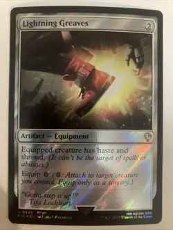 MTG Lightning Greaves Surge FOIL FINAL FANTASY VII FFVII 0349 NM Commander - Image 1