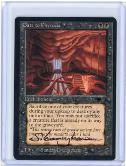 Gate to Phyrexia Antiquities Signed Artist Proof MTG - Image 1