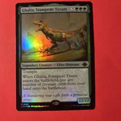 Magic The Gathering Ghalta Stampede Tyrant Foil Mythic Rare LCI-185 Foil Mint - Image 1