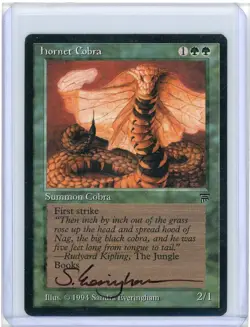 Hornet Cobra Legends Signed Artist Proof MTG - Image 1