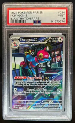 2023 Pokemon SV Paradox Rift Porygon-Z #214/182 PSA 9 - Image 1