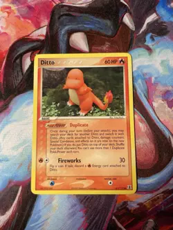 Ditto Charmander 061/113 Delta Species Regular LP Pokemon Card 2005 - Image 1