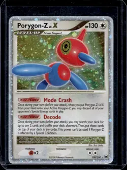 2008 Pokemon Diamond & Pearl Majestic Dawn Porygon-Z LV.X Holo #100/100 - Image 1