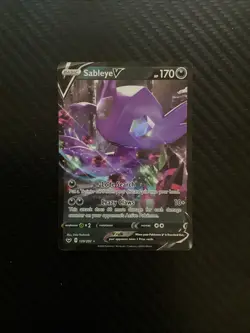 Pokemon Sableye V SWSH01: Sword & Shield Base Set 120/202 Near Mint NM - Image 1