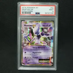 2016 Pokemon: MEWTWO EX 52/108 - [Ultra Rare] - [XY Evolutions] - Mint - PSA 9 - Image 1